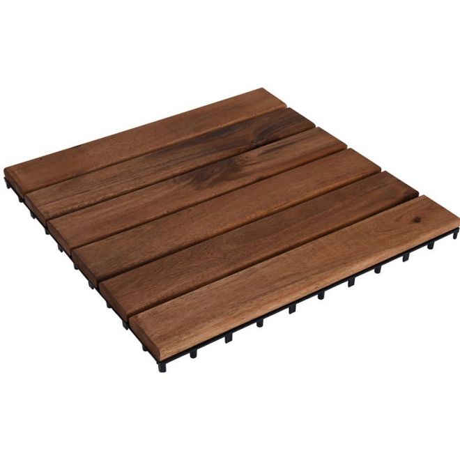 Houten Terrastegels – 30x30 cm – Set van 4 (0,36 m²)